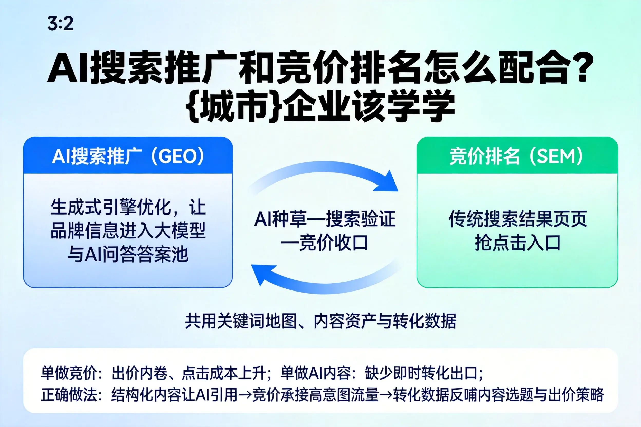 AI搜索推广和竞价排名怎么配合?株洲企业该学学