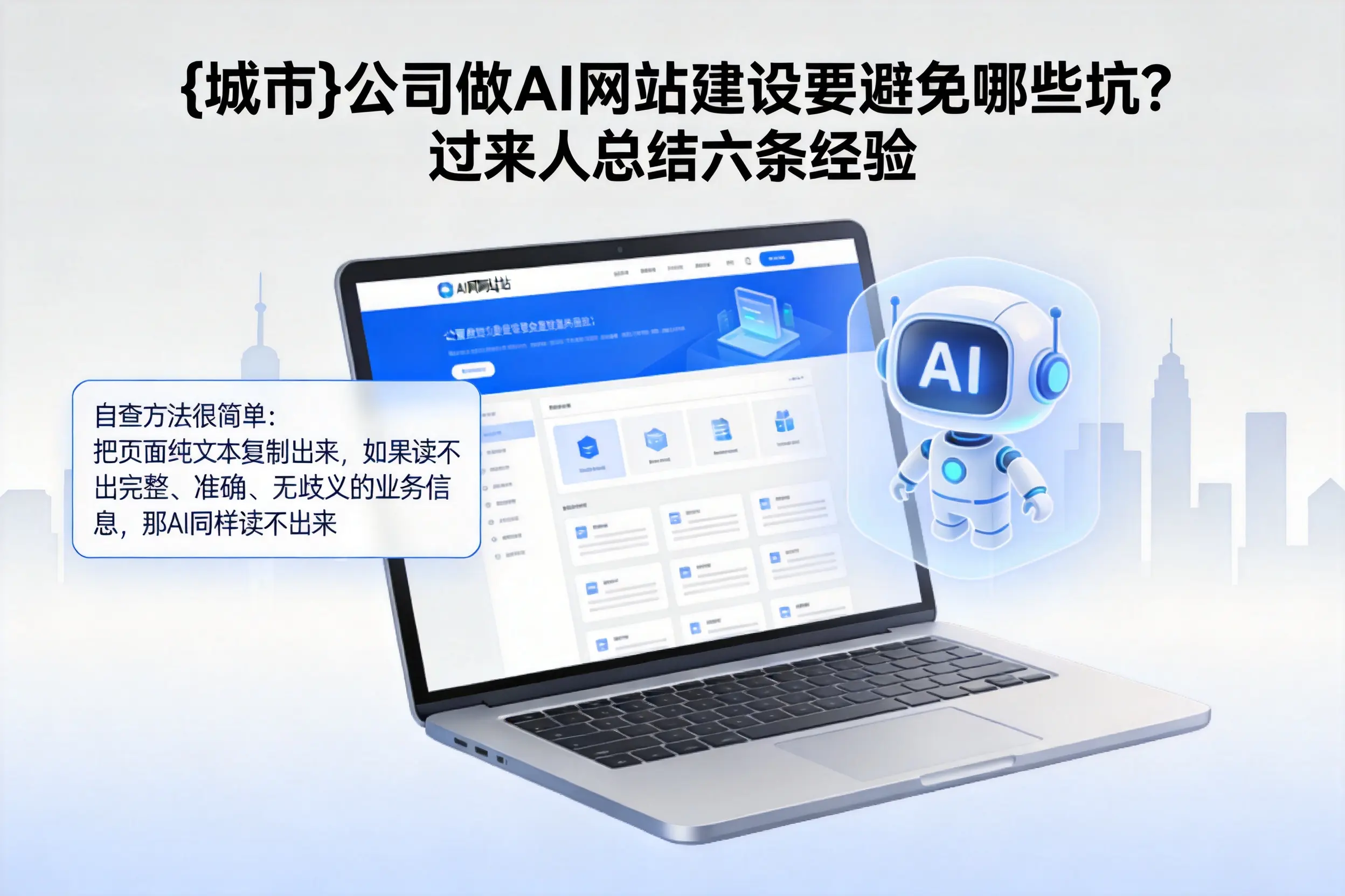 株洲公司做AI网站建设要避免哪些坑?过来人总结六条经验