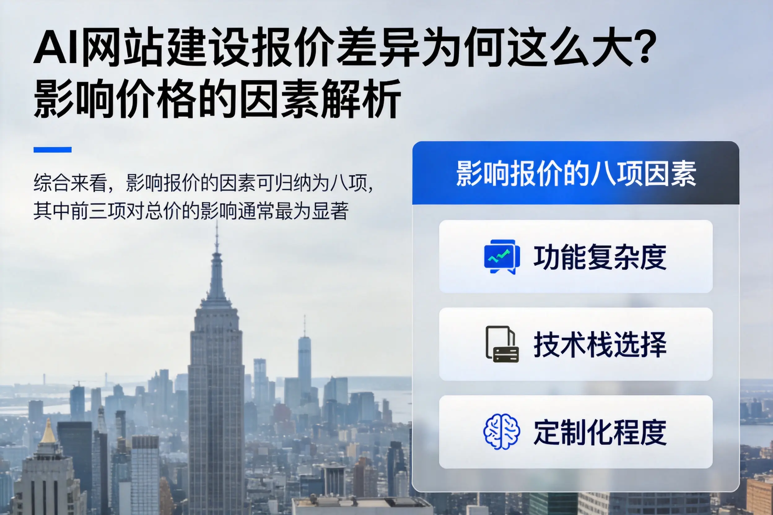株洲AI网站建设报价差异为何这么大？影响价格的因素解析