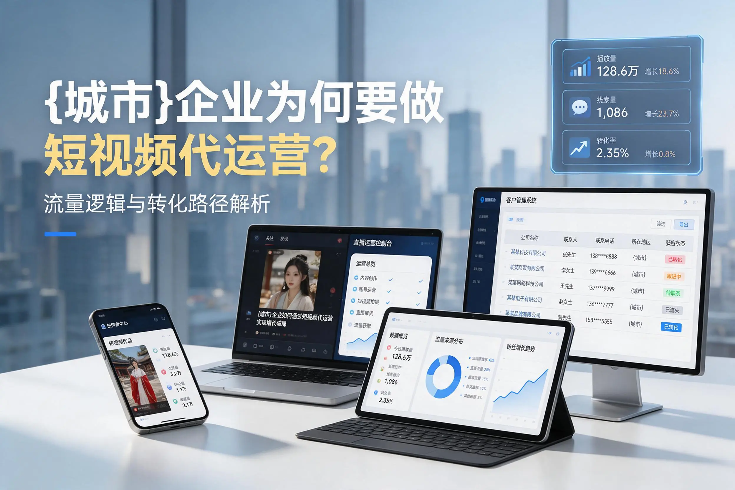 株洲企业为何要做短视频代运营?流量逻辑与转化路径解析
