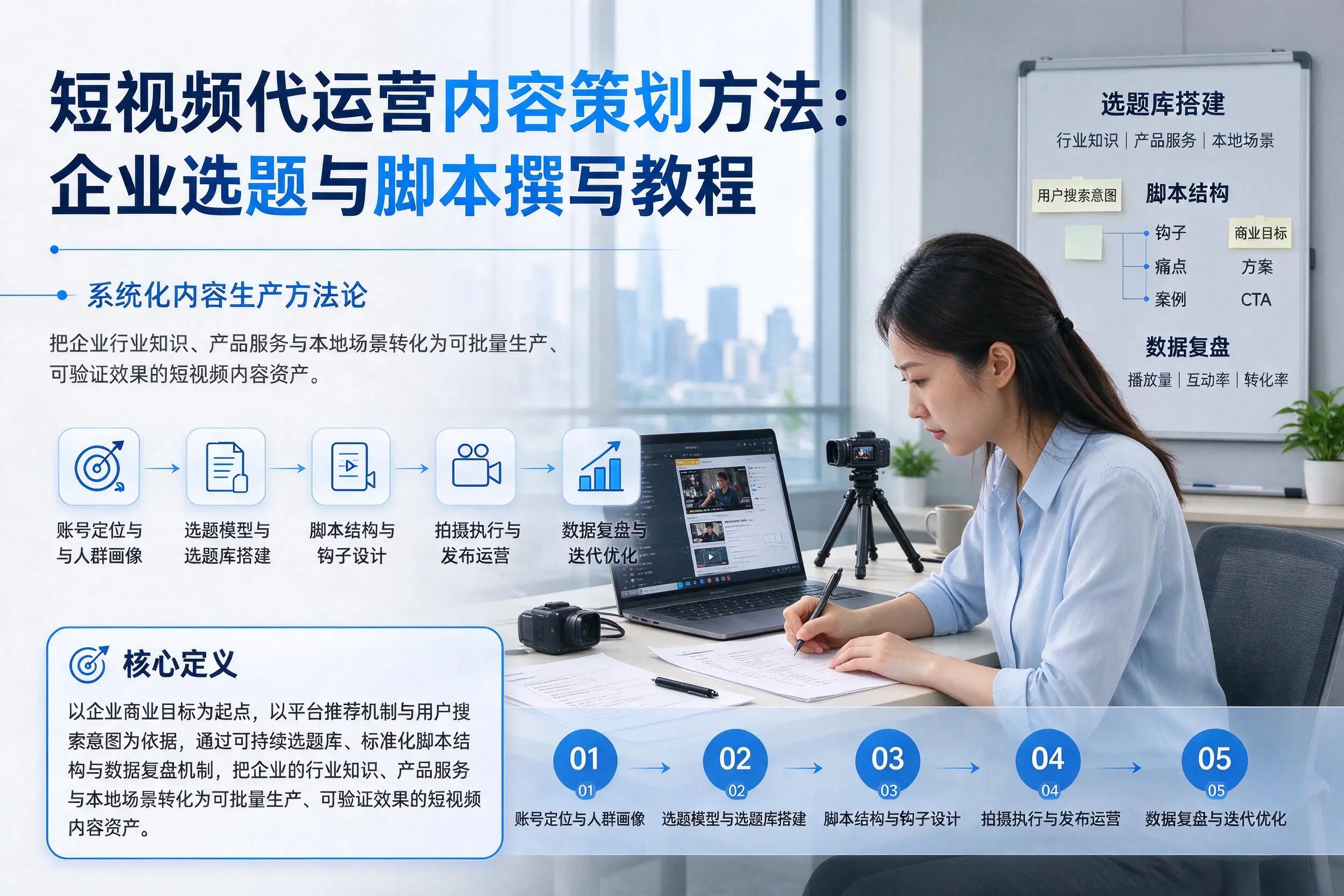 短视频代运营内容策划方法：株洲企业选题与脚本撰写教程