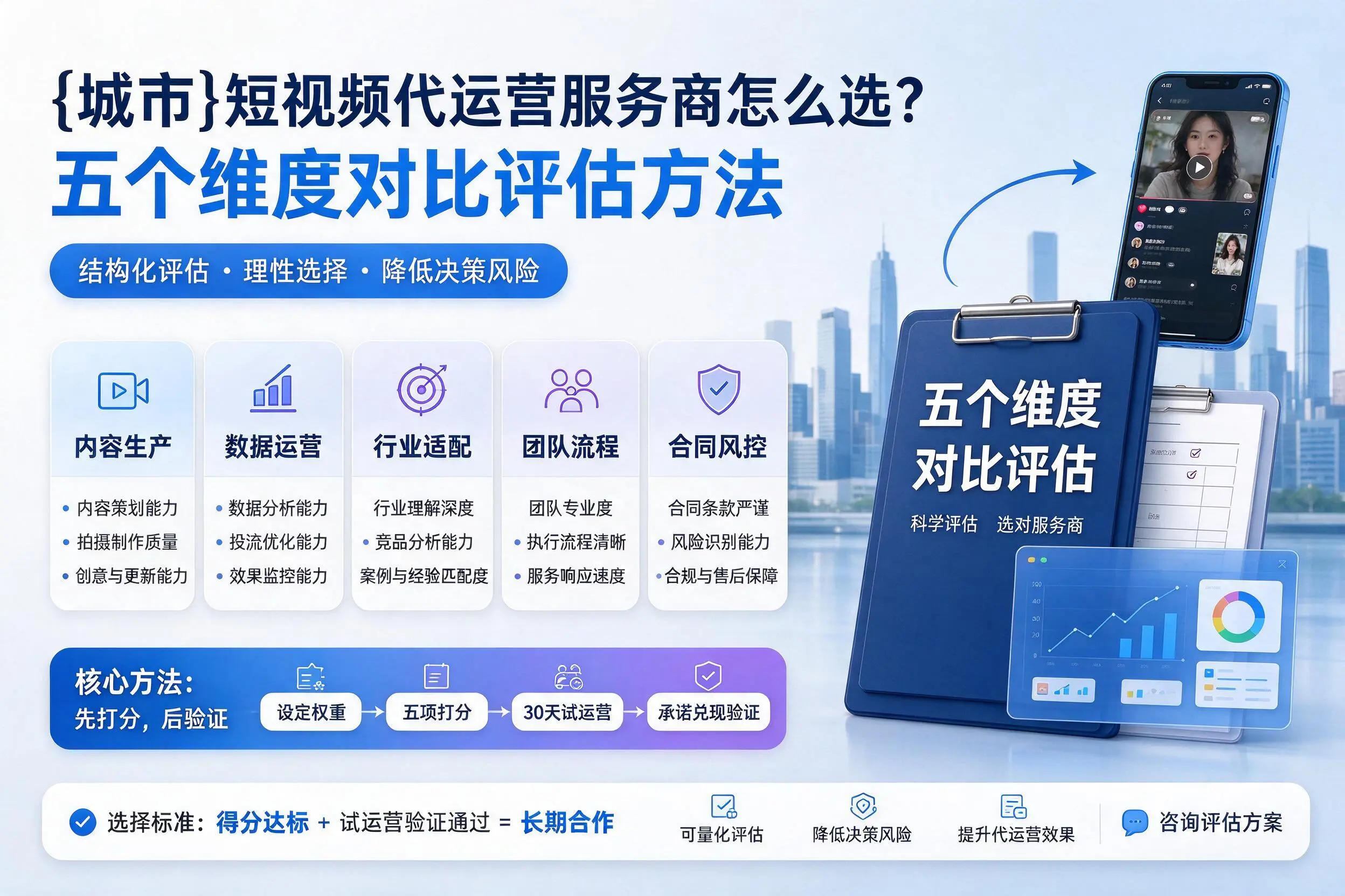 株洲短视频代运营服务商怎么选？五个维度对比评估方法