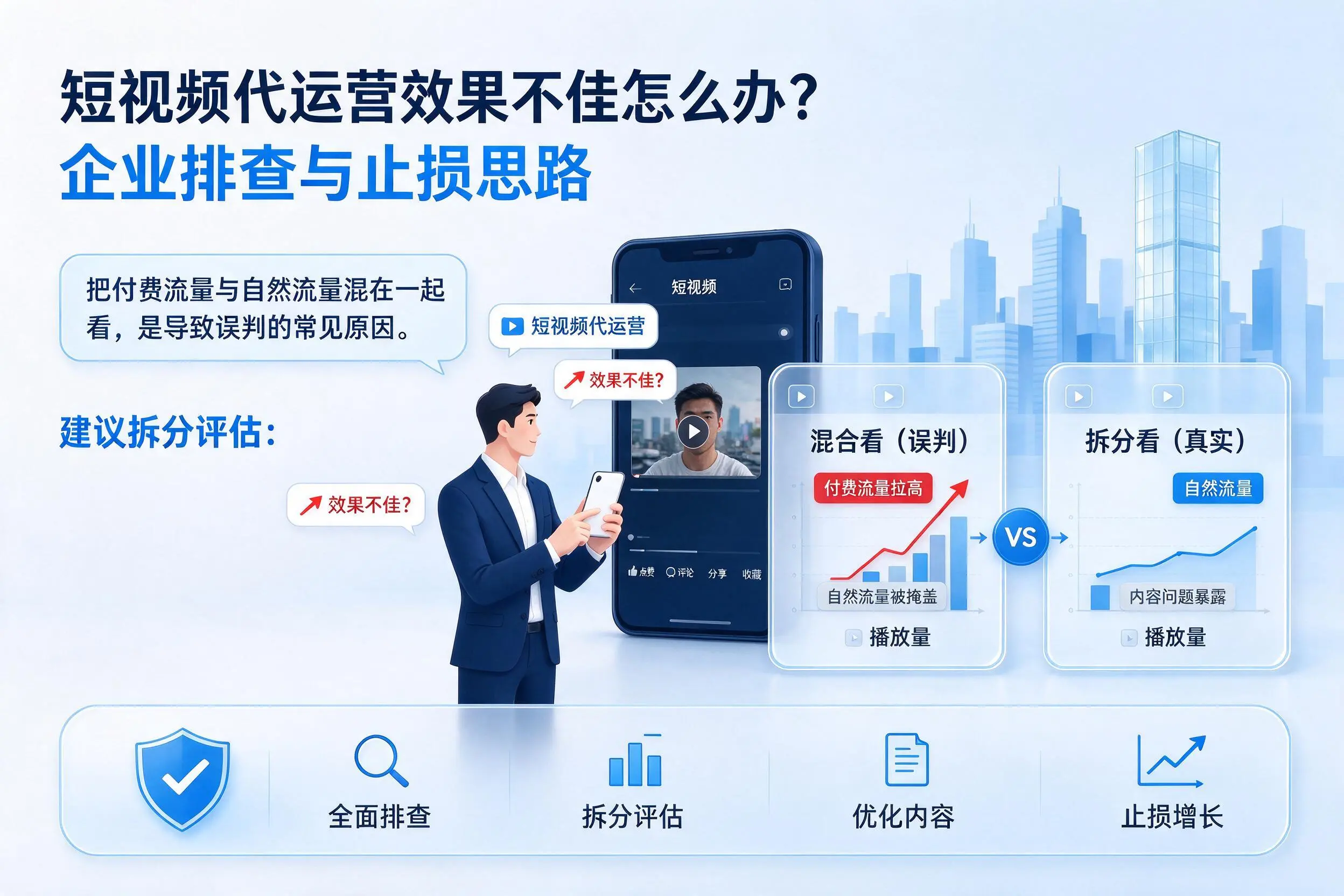 短视频代运营效果不佳怎么办?株洲企业排查与止损思路