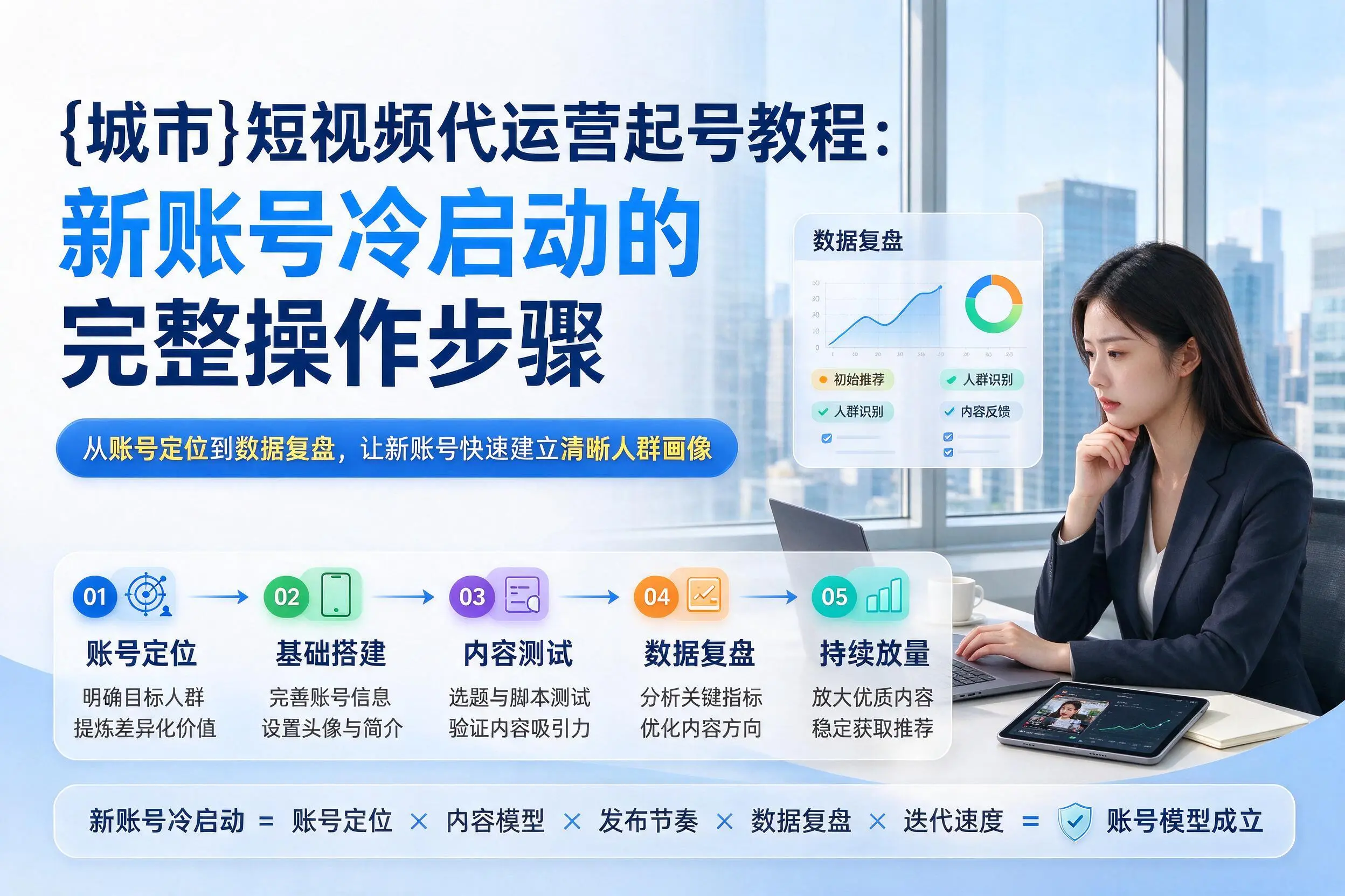 株洲短视频代运营起号教程:新账号冷启动的完整操作步骤