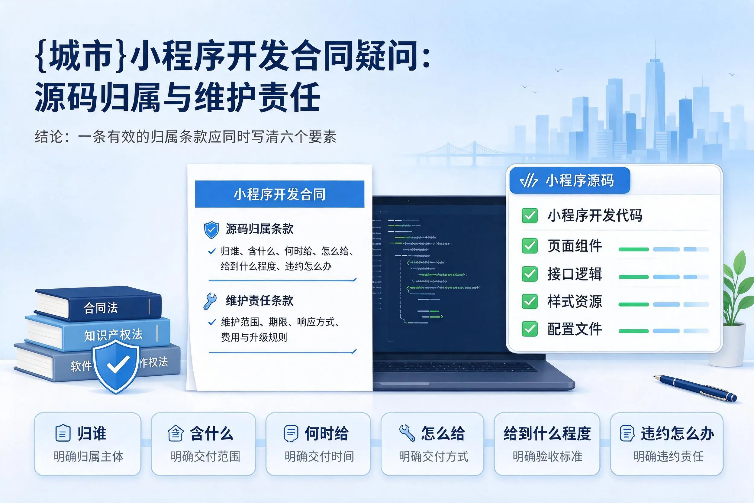株洲小程序开发合同疑问：源码归属与维护责任