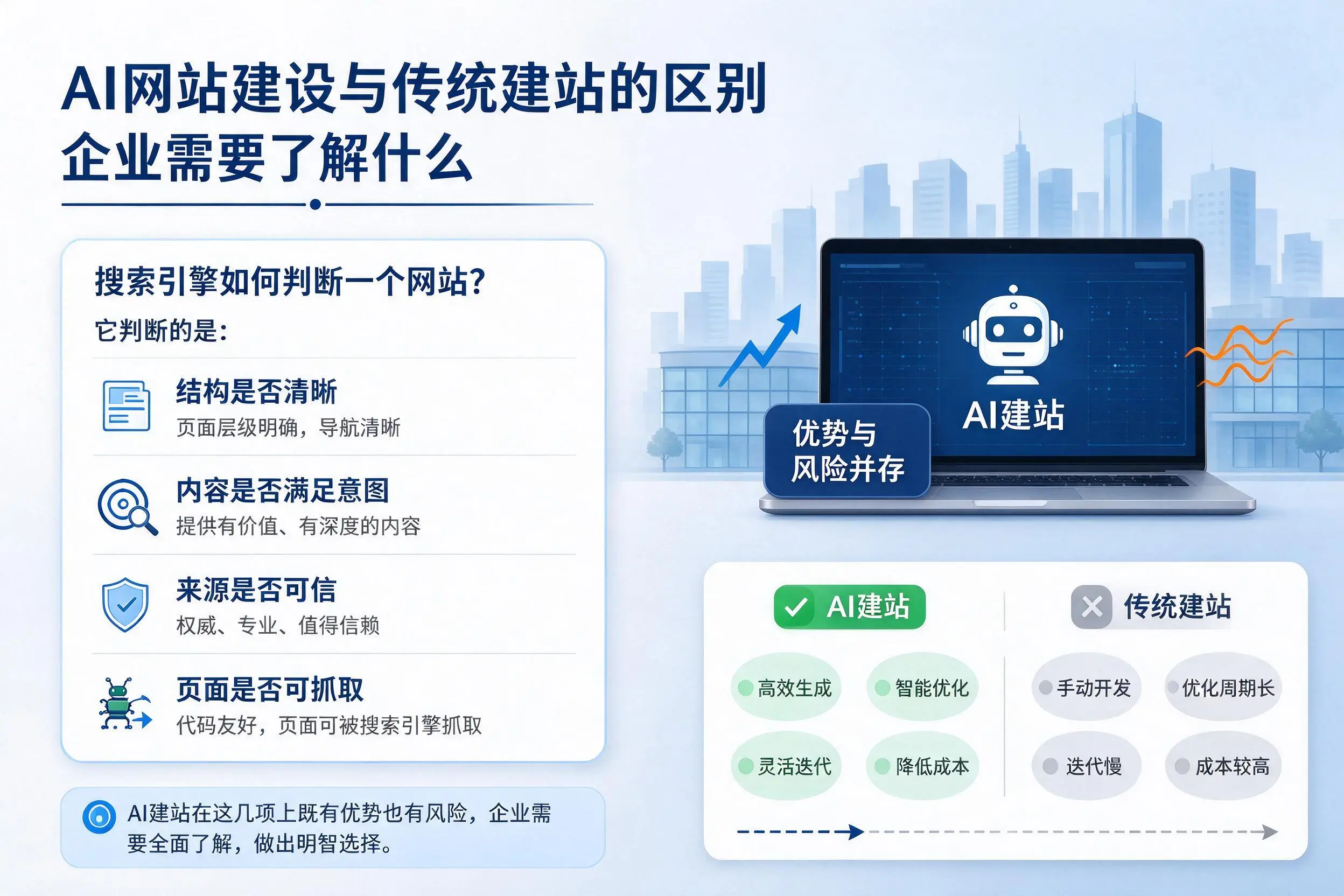 AI网站建设与传统建站的区别，株洲企业需要了解什么