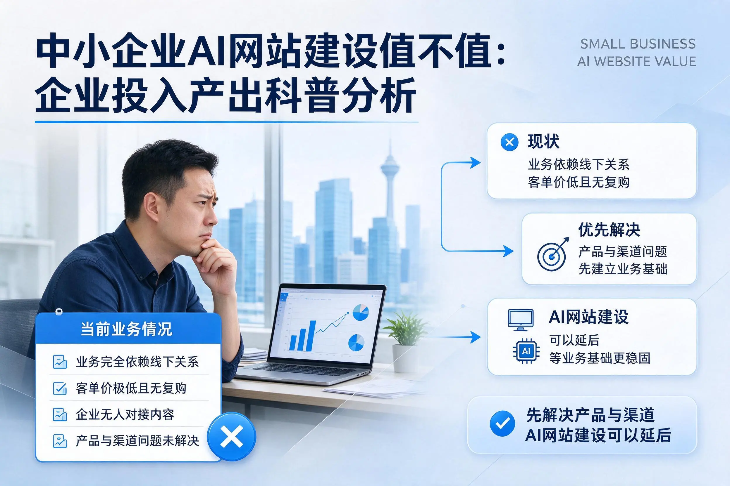 中小企业AI网站建设值不值：株洲企业投入产出科普分析