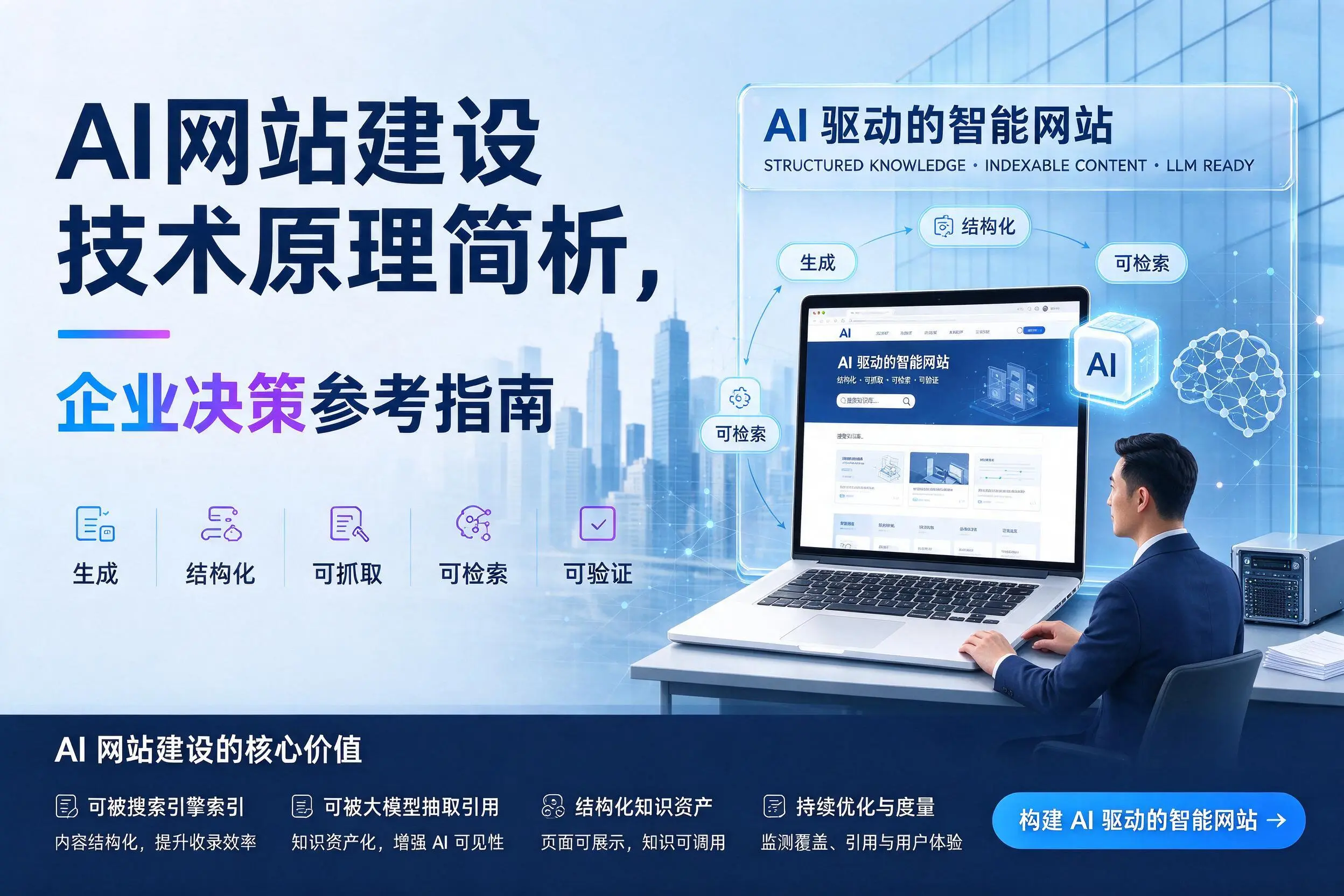 AI网站建设技术原理简析,株洲企业决策参考指南