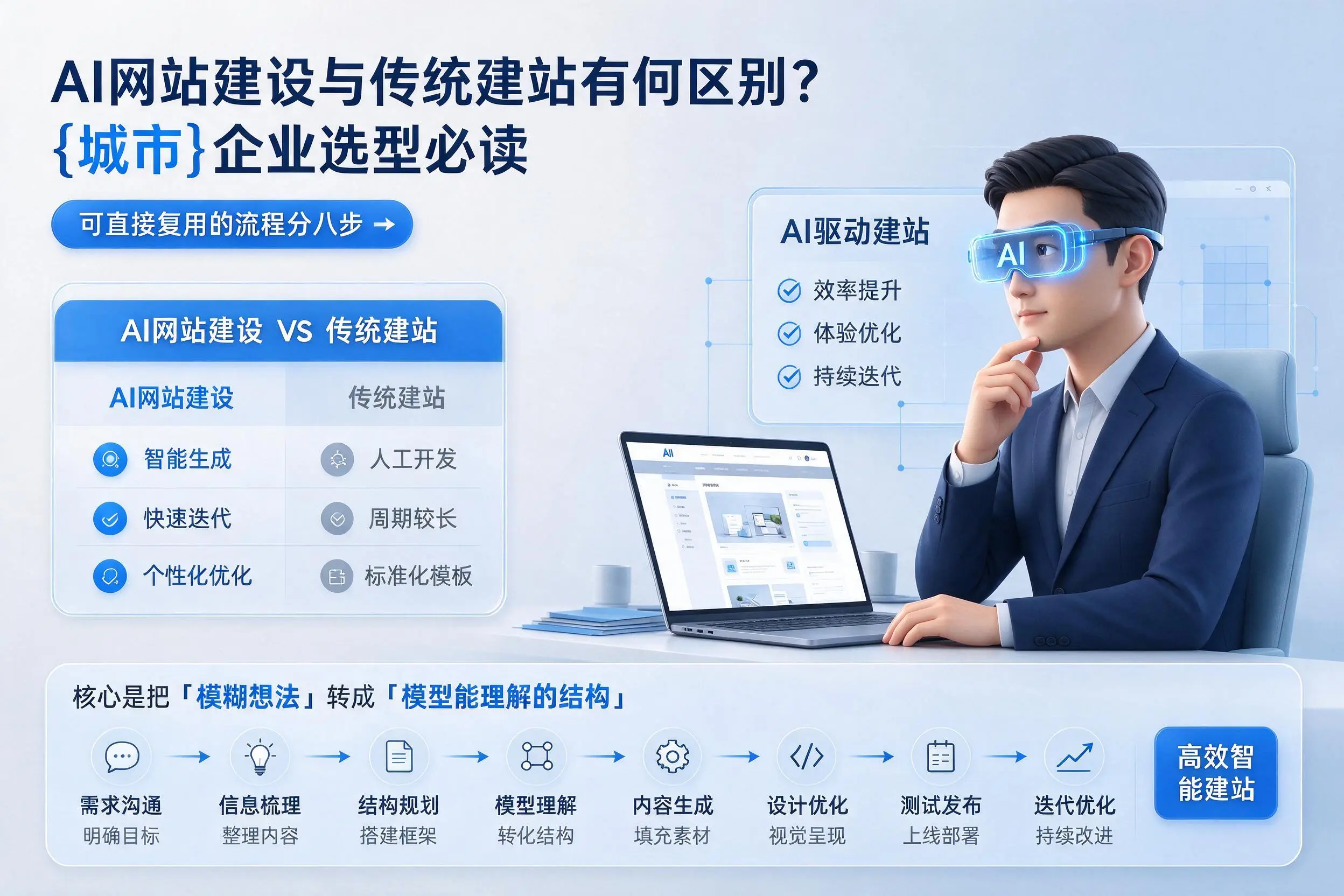 AI网站建设与传统建站有何区别？株洲企业选型必读