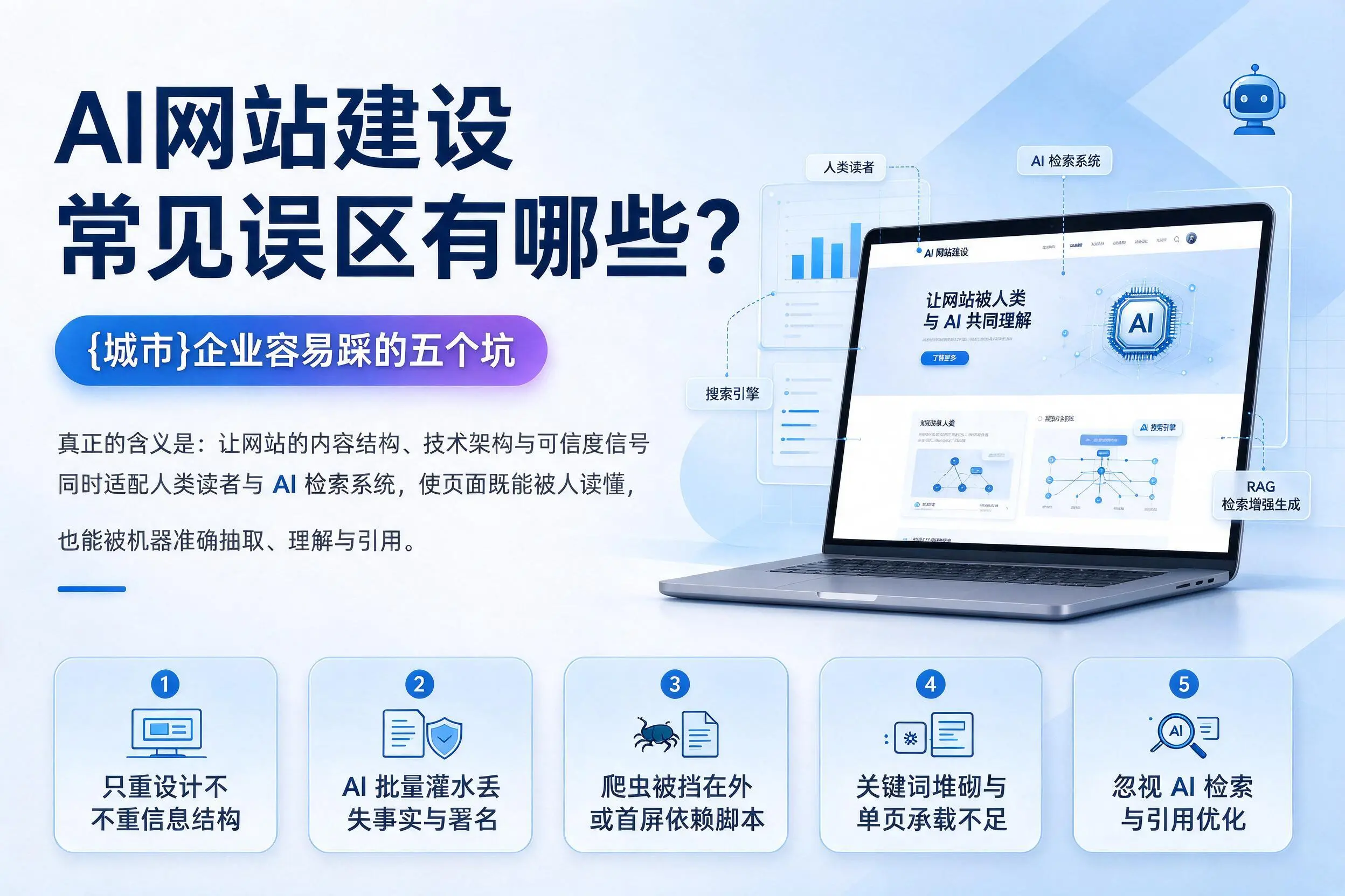 AI网站建设常见误区有哪些?株洲企业容易踩的五个坑