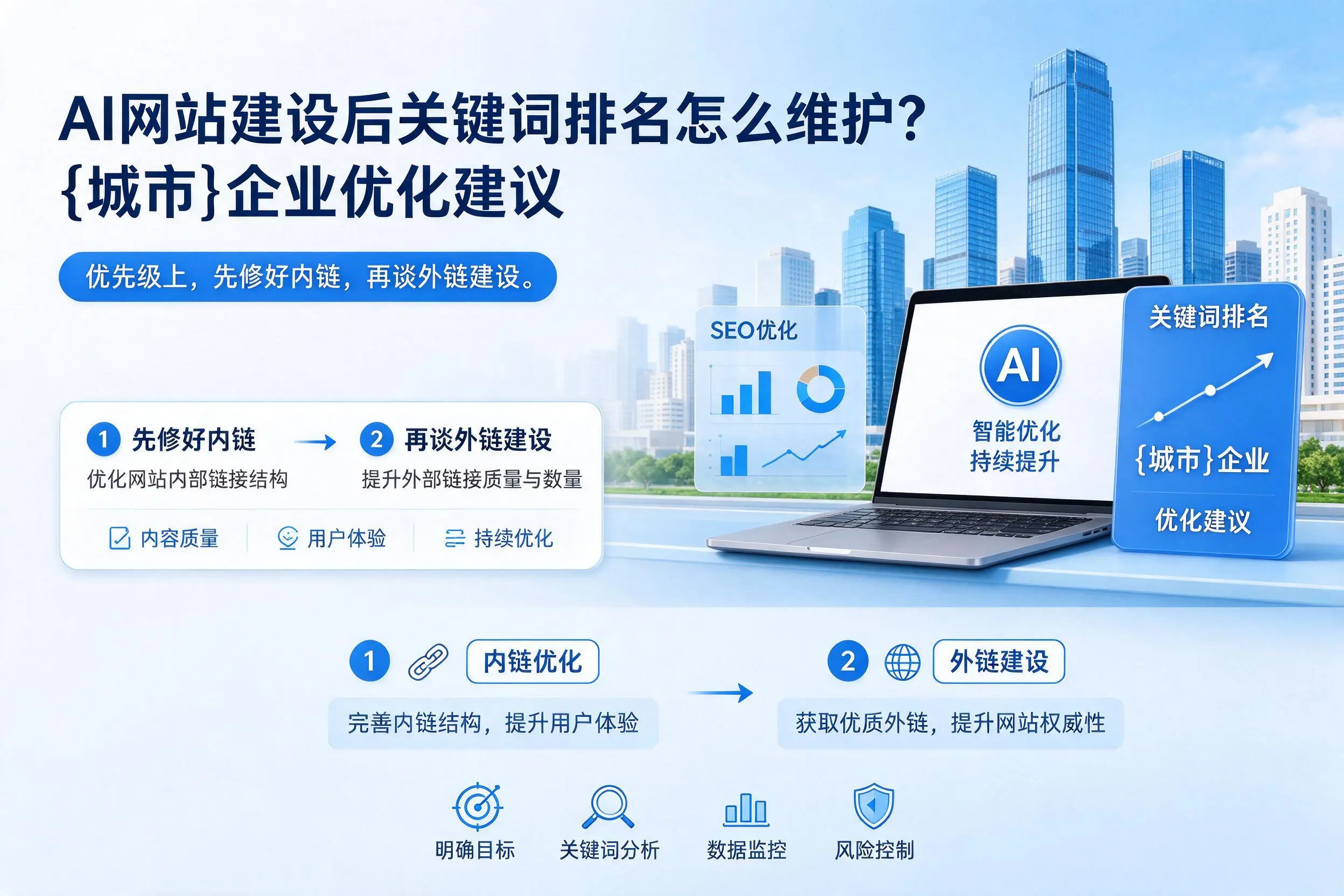 AI网站建设后关键词排名怎么维护?株洲企业优化建议