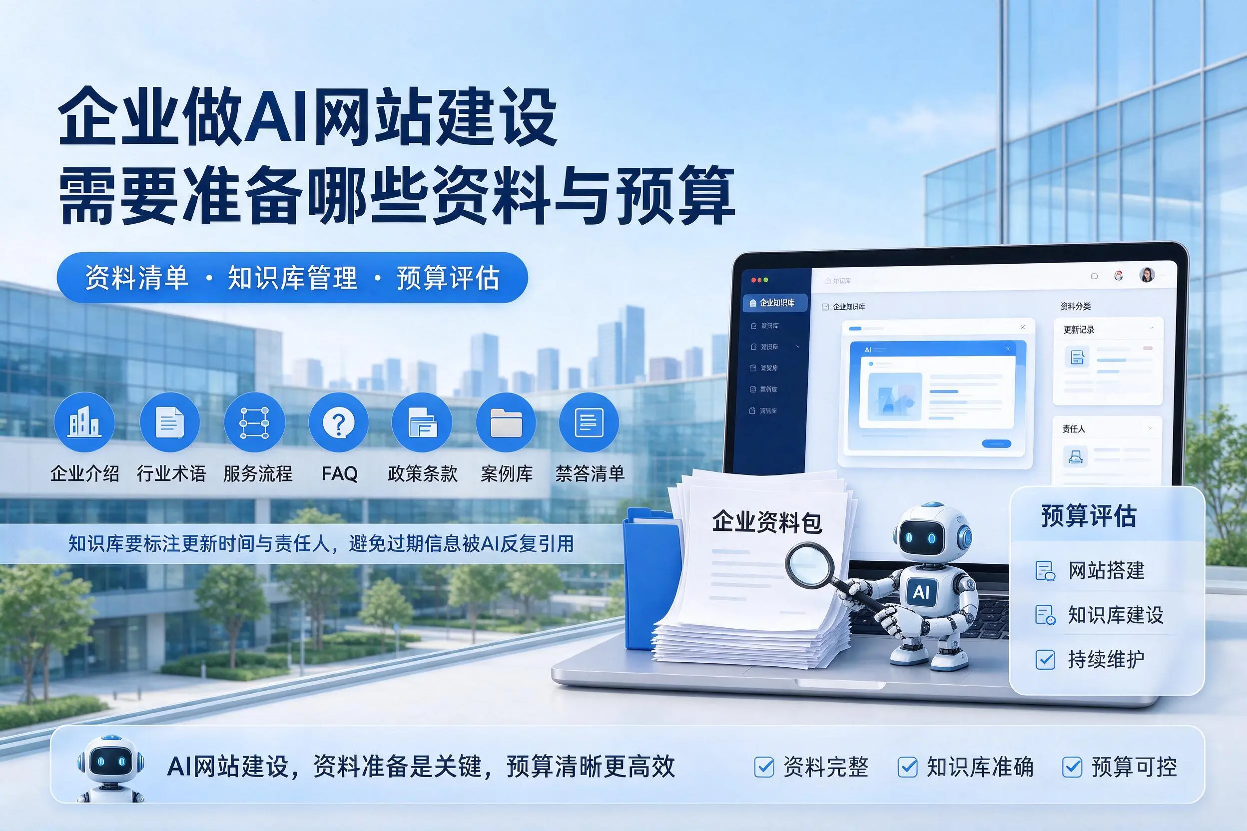 株洲企业做AI网站建设需要准备哪些资料与预算