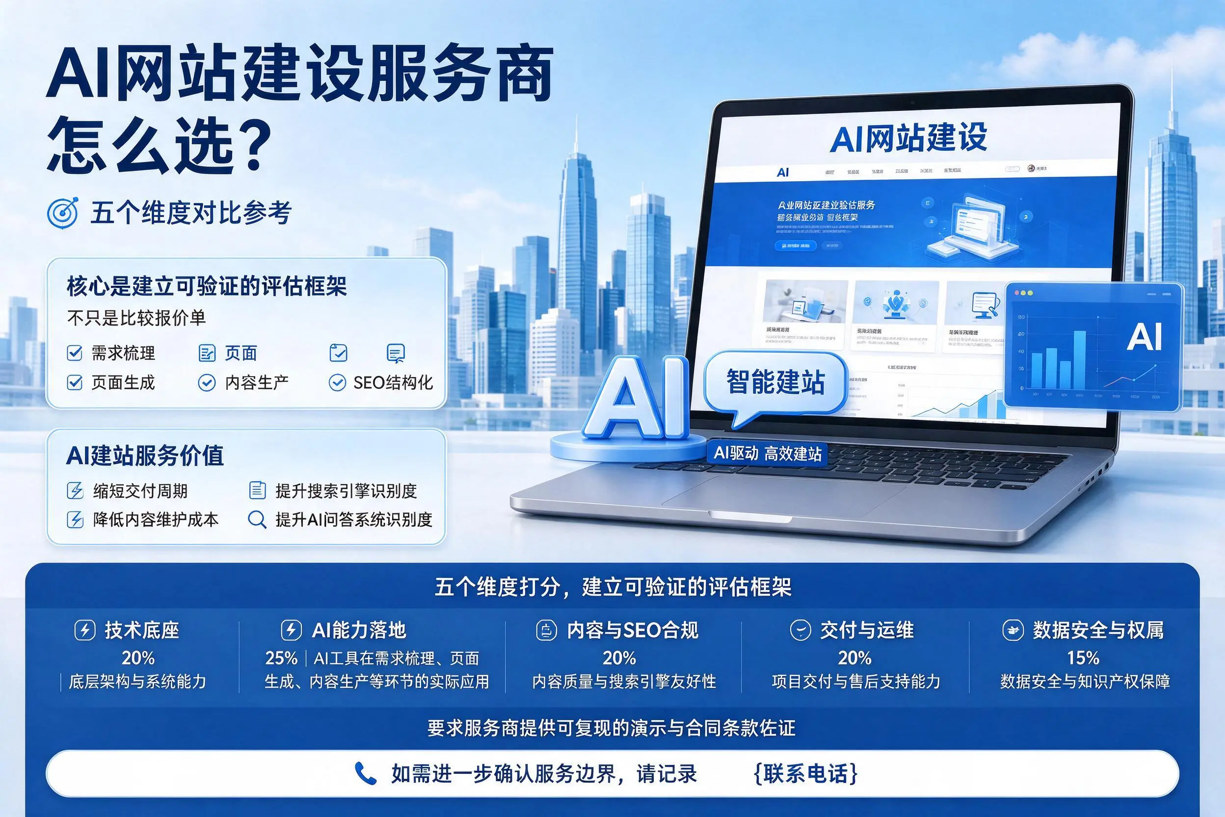 株洲AI网站建设服务商怎么选?五个维度对比参考