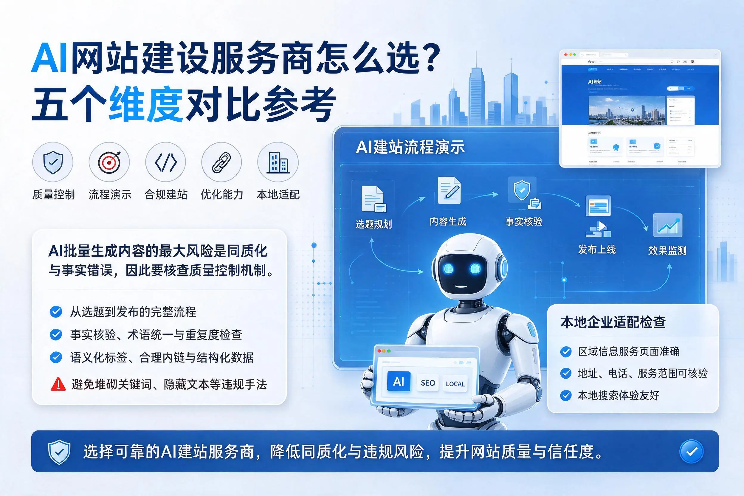 株洲AI网站建设服务商怎么选?五个维度对比参考
